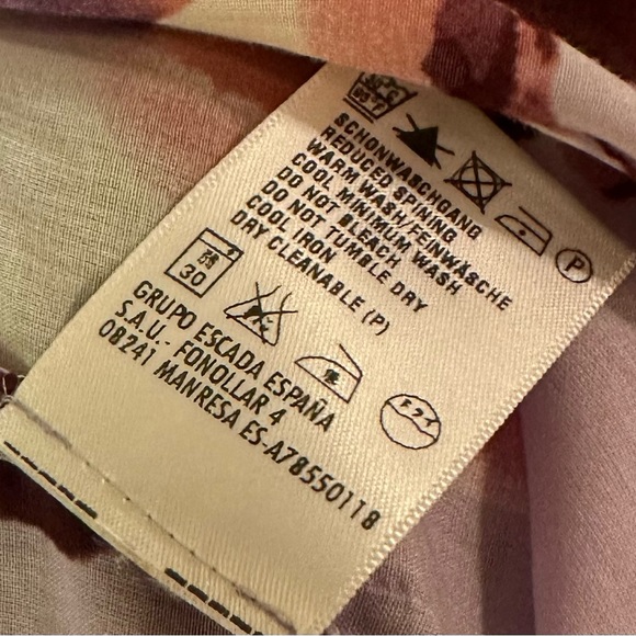 Escada Floral Ruffle Blouse - Picture 10 of 10